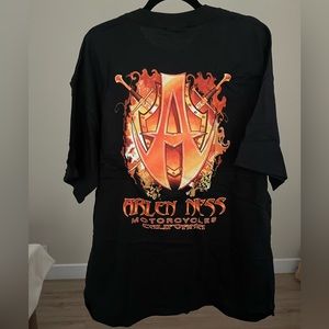 very rare vintage arlen ness motorcycle shirt 1990s single stitch